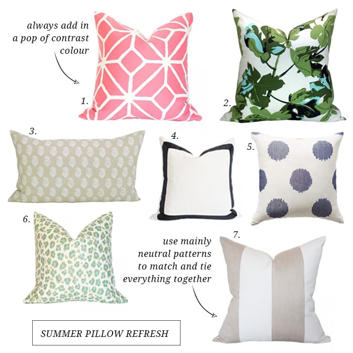 summer pillow refresh