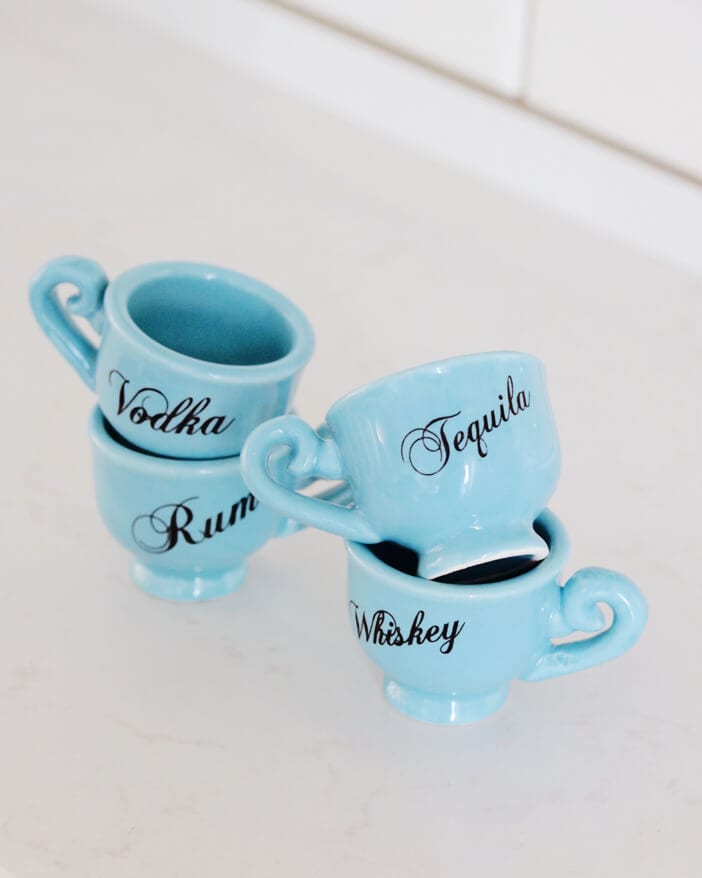 blue tea cup shot glasses modcloth