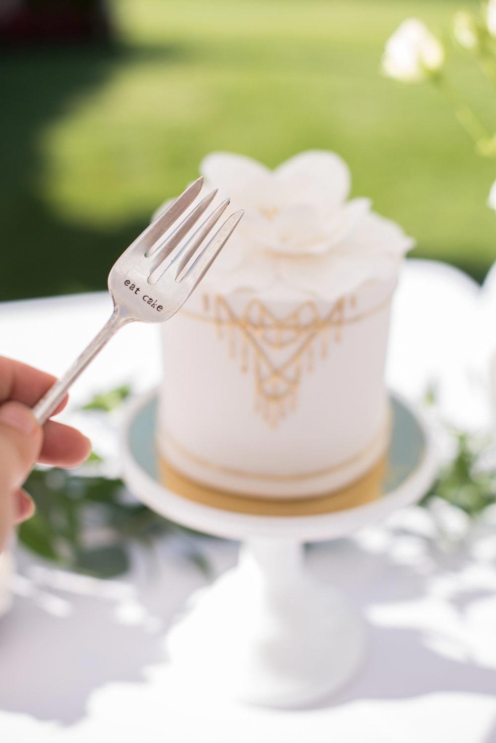 Jillian Harris Baby Shower cutlery