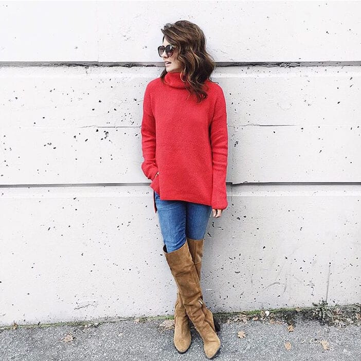 jillian-red-sweater-boots