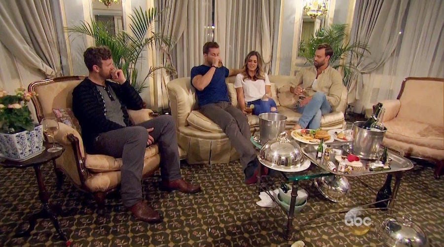 3 on 1 date on last nights episode of Bachelorette