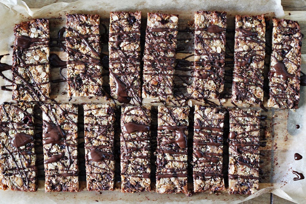 chocolate oat granola bars