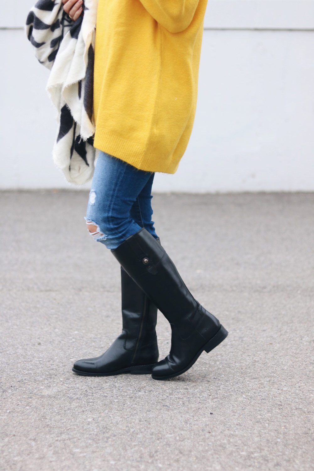 frye-boots-and-yellow-zara-sweater