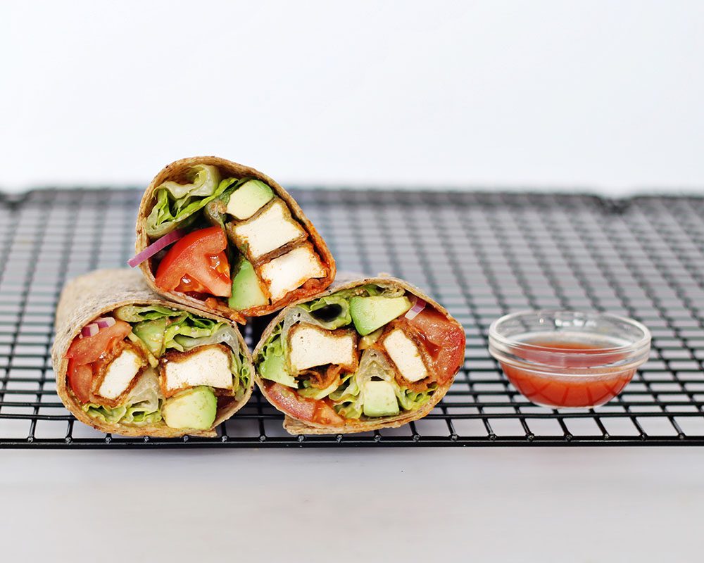 buffalo-tofu-wraps