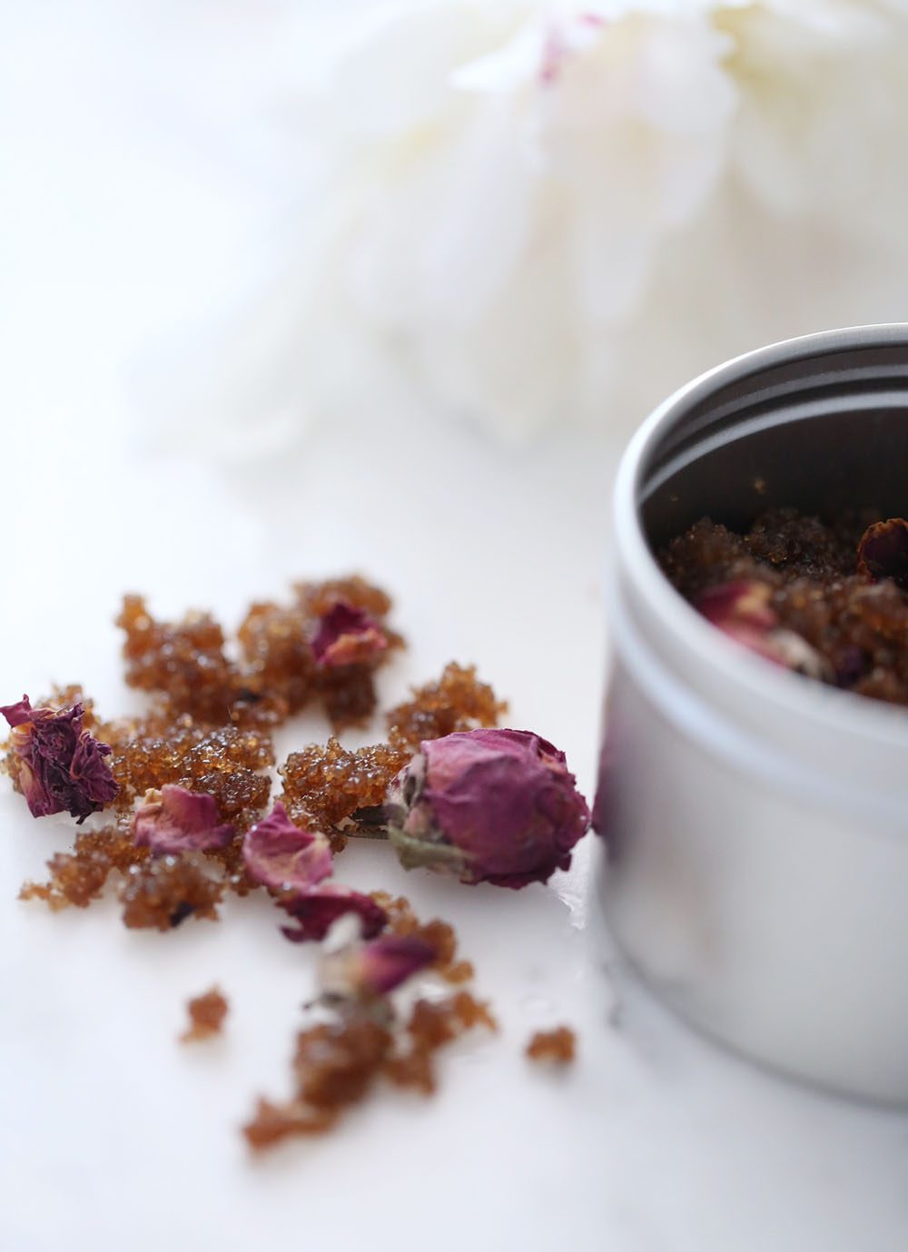 Jillian Harris and Erin Sousa DIY Rose Honey Brown Sugar Lip Scrub