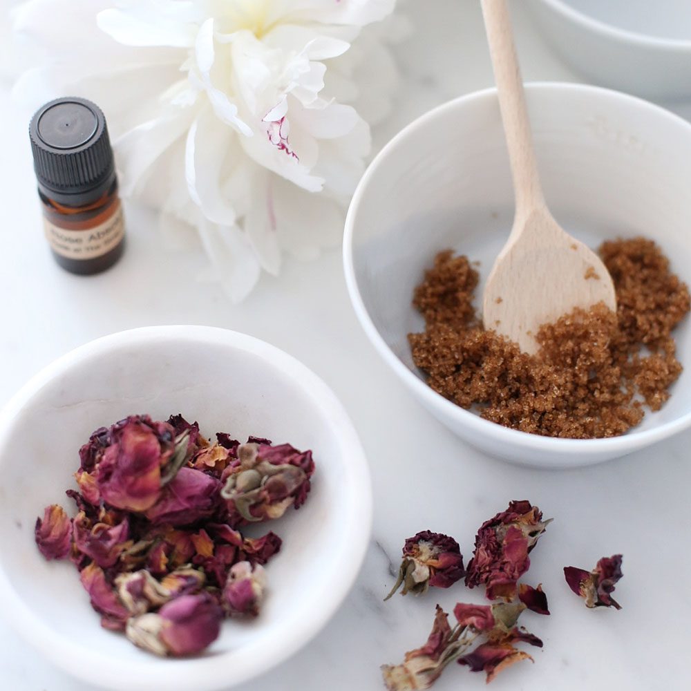 Jillian Harris and Erin Sousa DIY Rose Honey Brown Sugar Lip Scrub