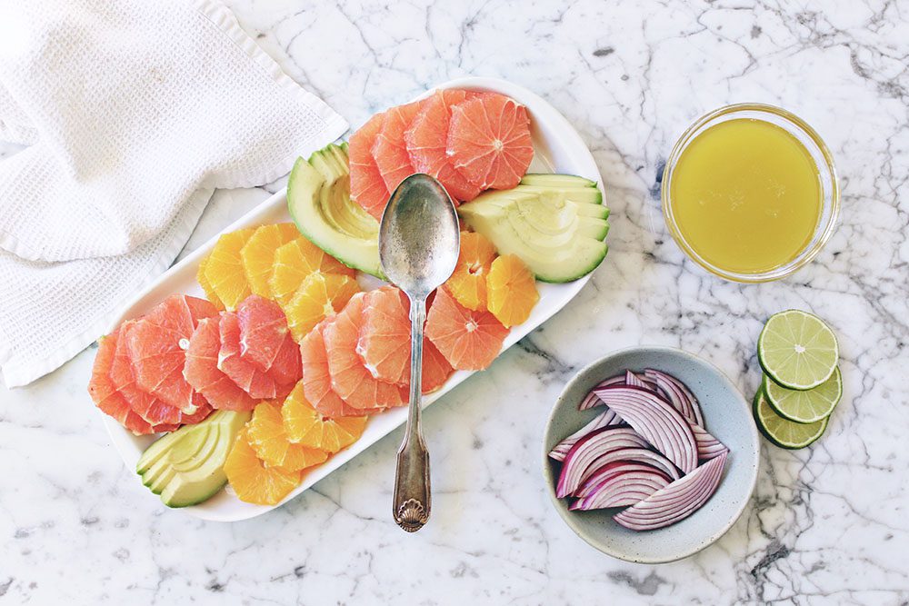 Jillian Harris and Fraiche Nutrition Avocado Grapefruit Salad