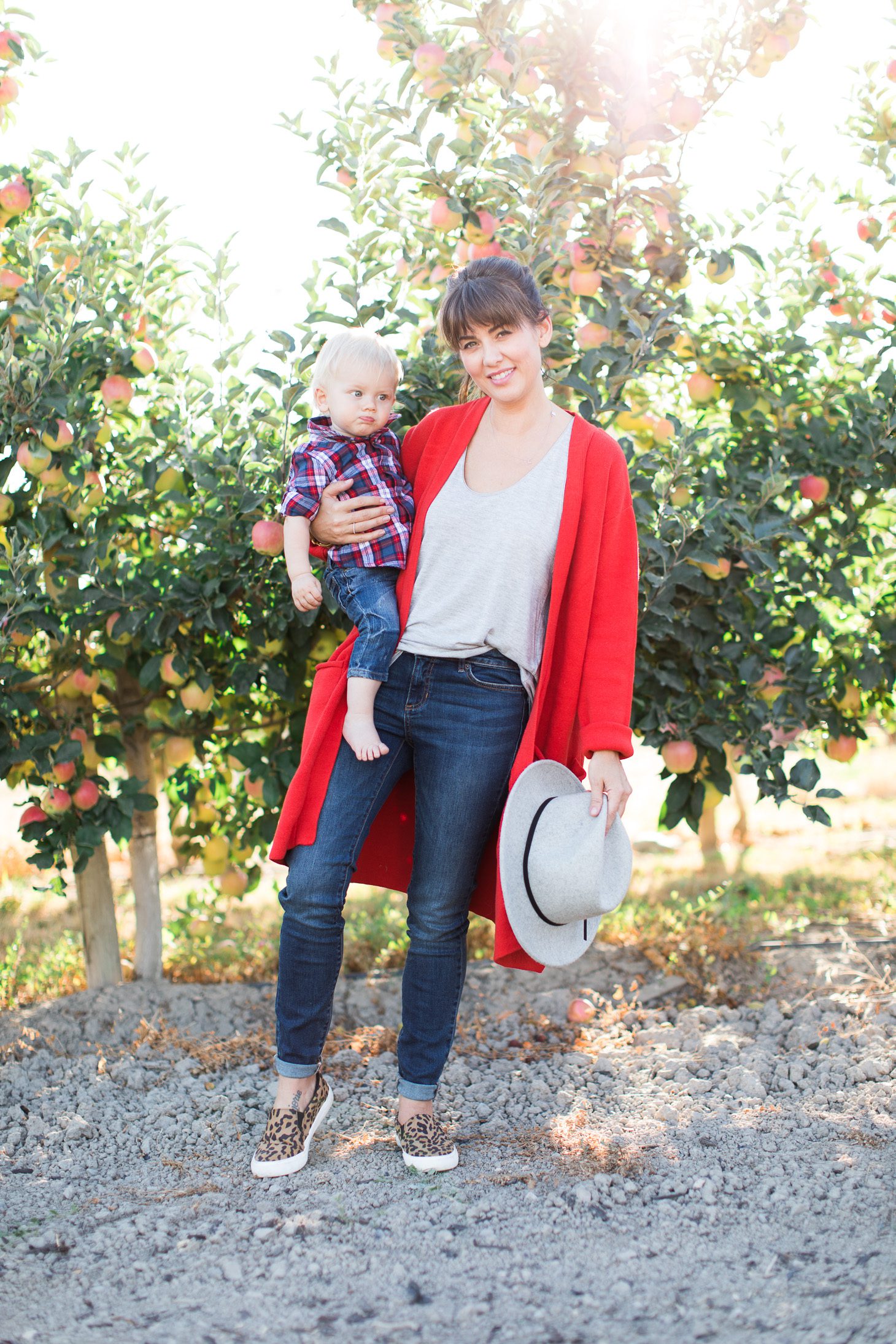 Jillian Harris and Leo Apple Picking