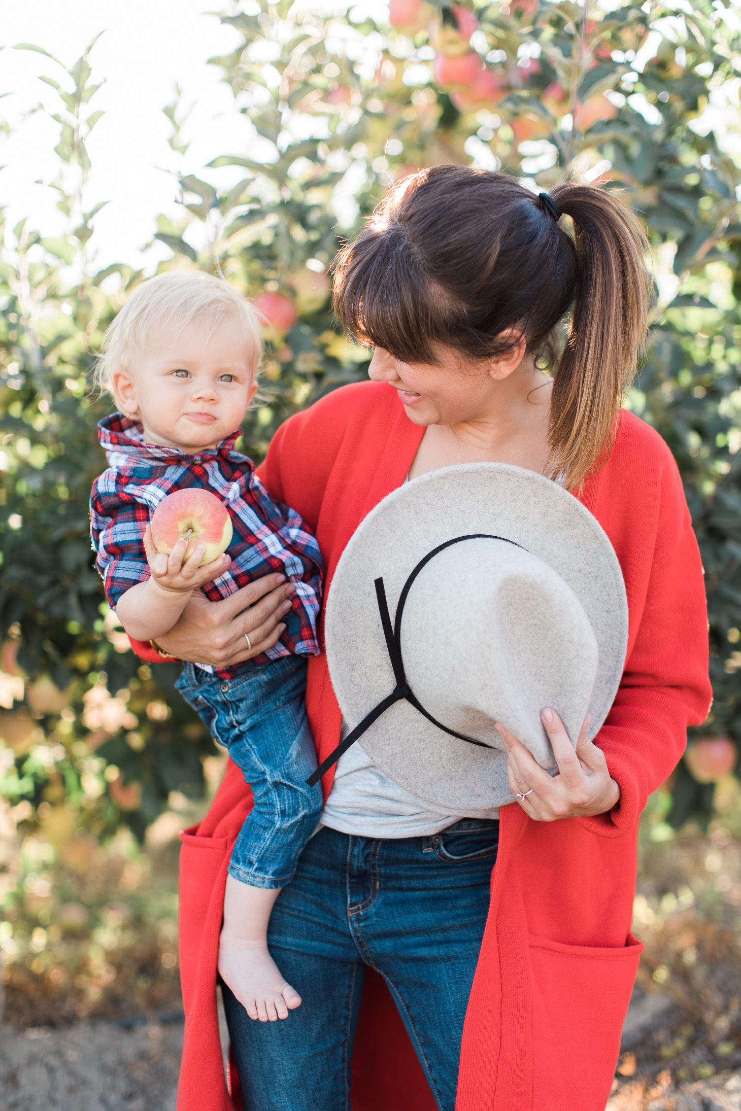 Jillian Harris and Leo Apple Picking