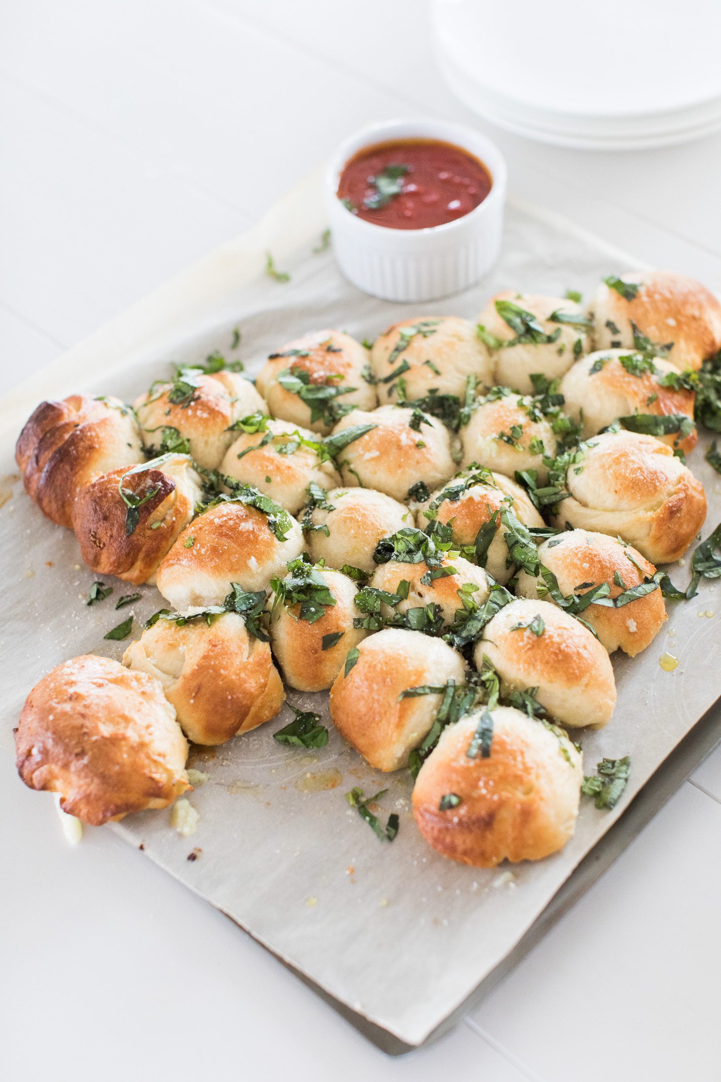 Jillian Harris Christmas Tree Cheesy Bread