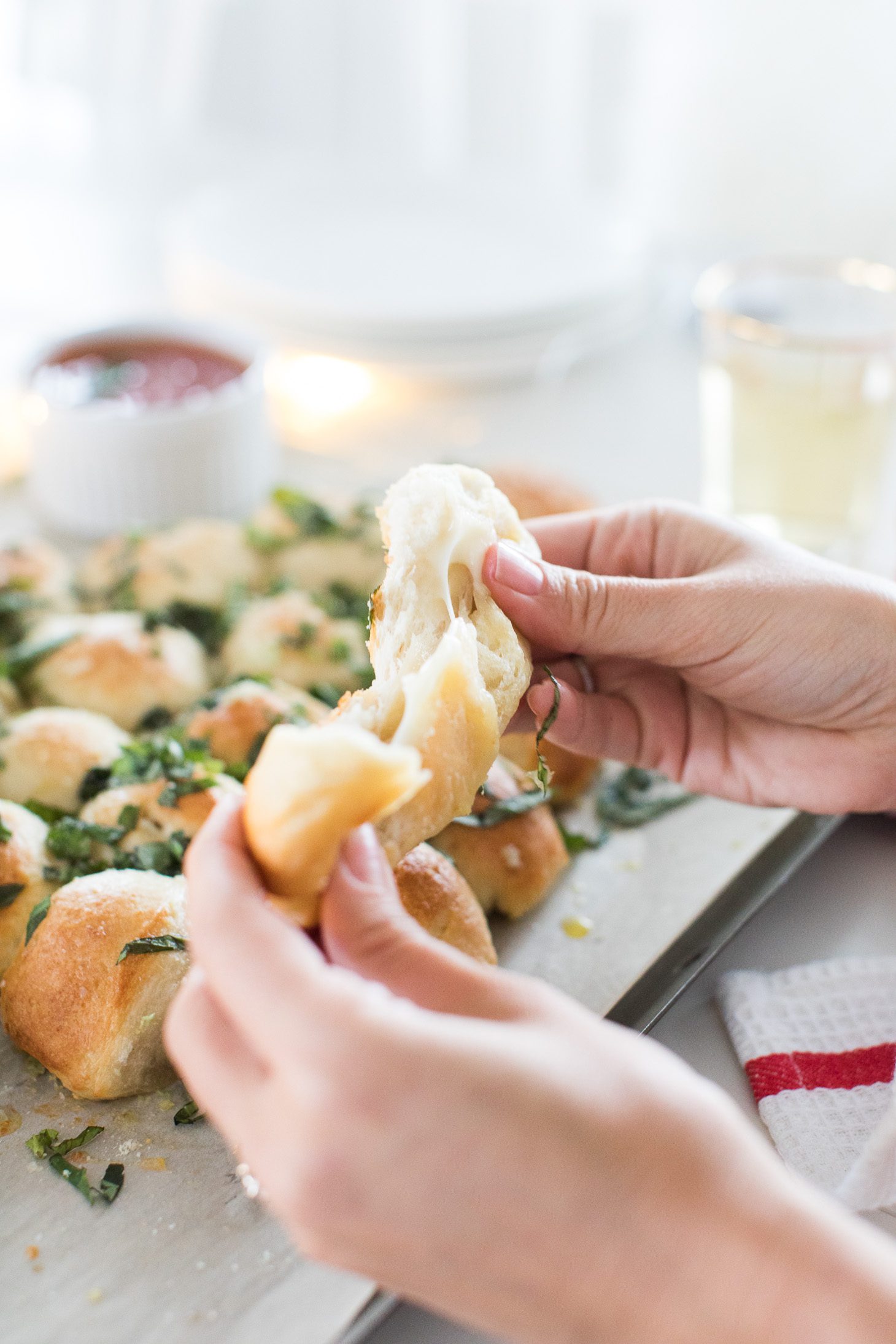 Jillian Harris Christmas Tree Cheesy Bread