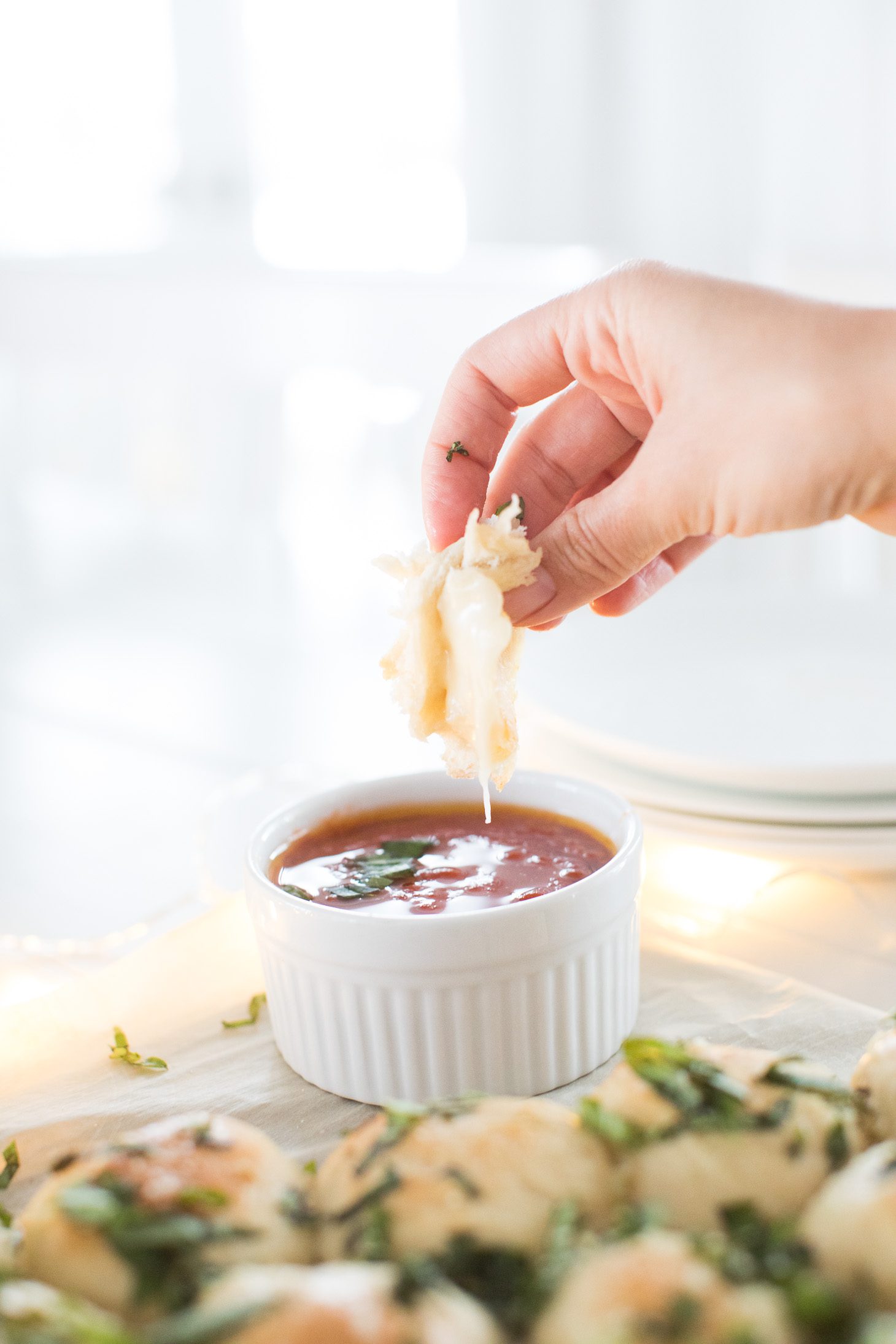 Jillian Harris Christmas Tree Cheesy Bread