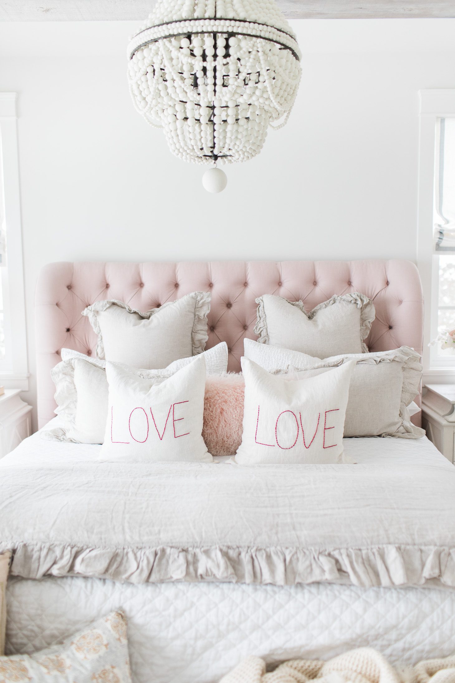 Jillian Harris Easy DIY Stitched Love Pillow