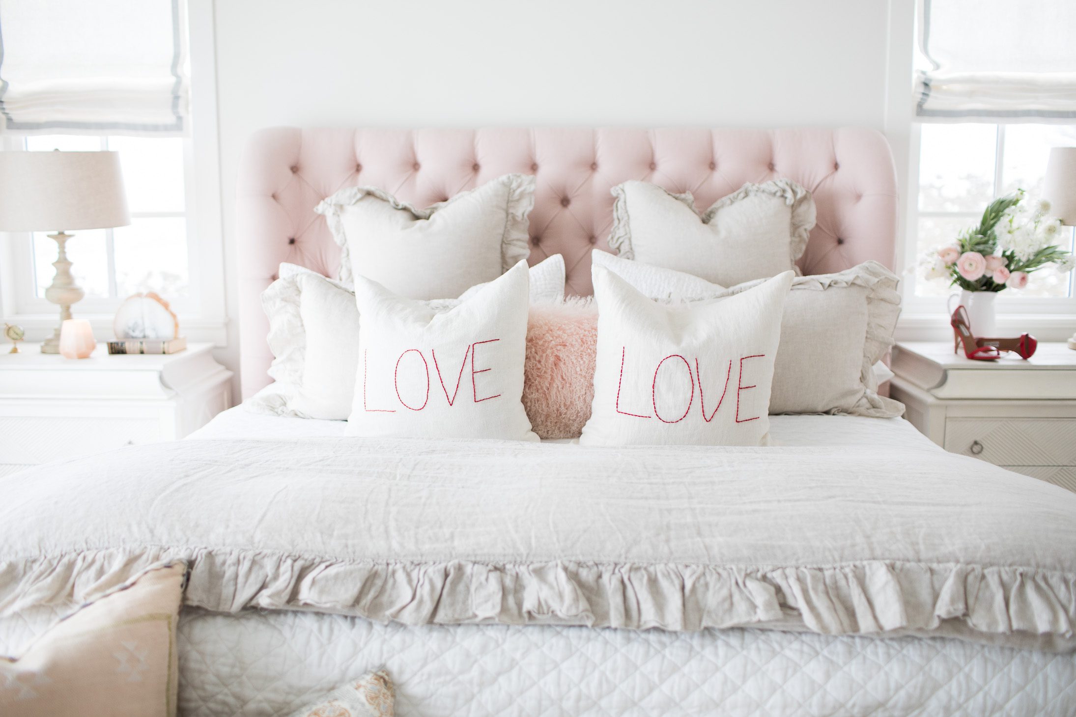 Jillian Harris Easy DIY Stitched Love Pillow