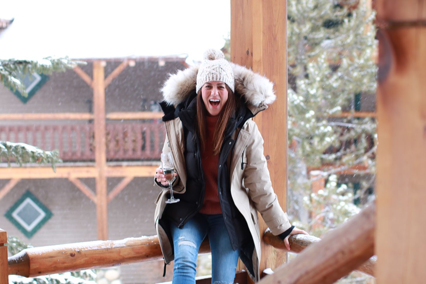 Jillian Harris Girls Getaway in Banff