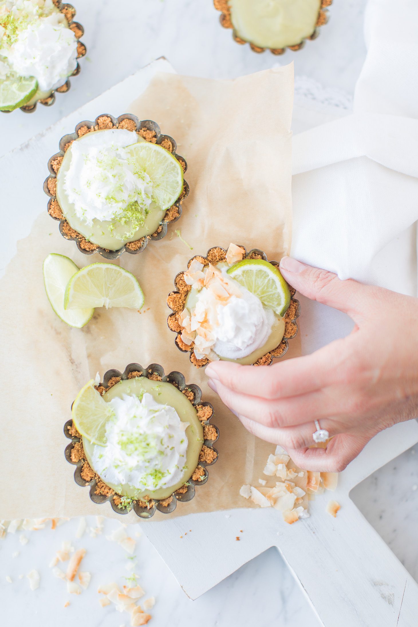 Jillian Harris Vegan Shamrock Key Lime Tartlets