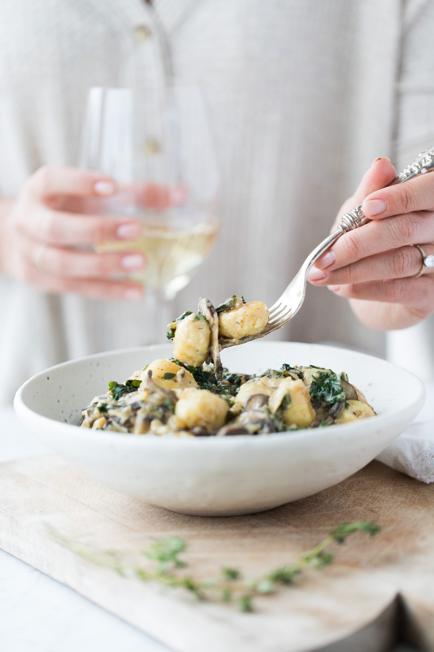 Jillian Harris Mushroom and Kale Gnocchi