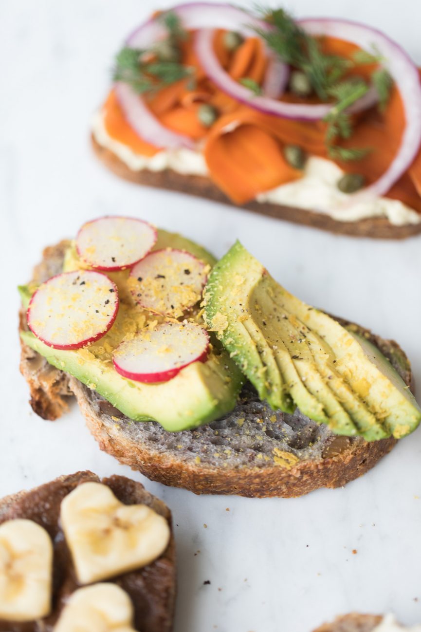 Vegan Toast 4 Ways