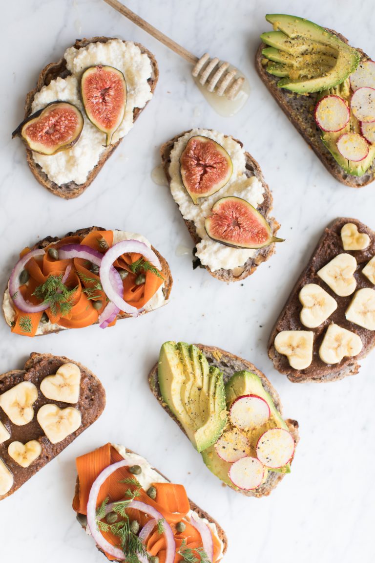 Vegan Toast 4 Ways