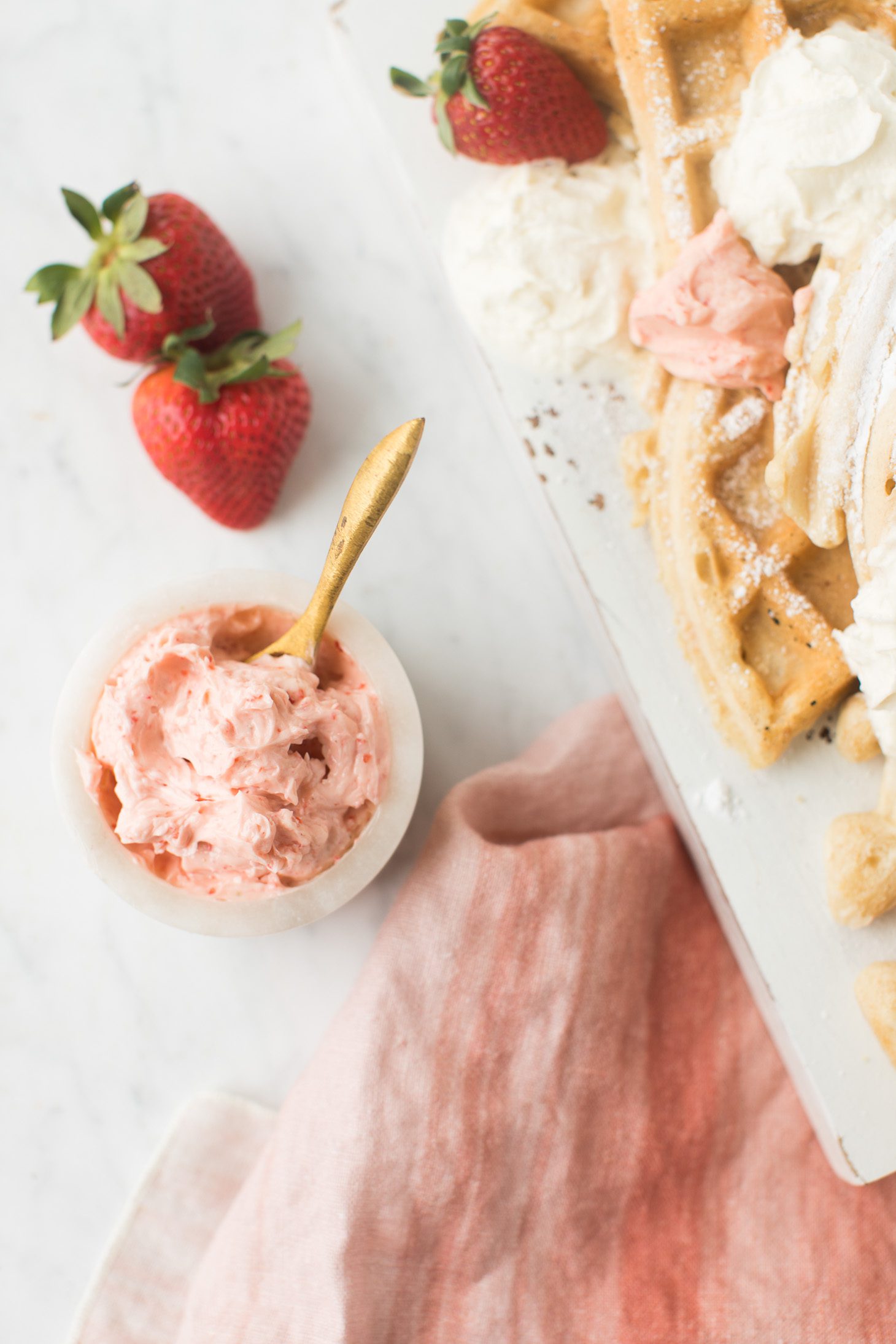 Jillian Harris Vegan Waffles and Strawberry Butter