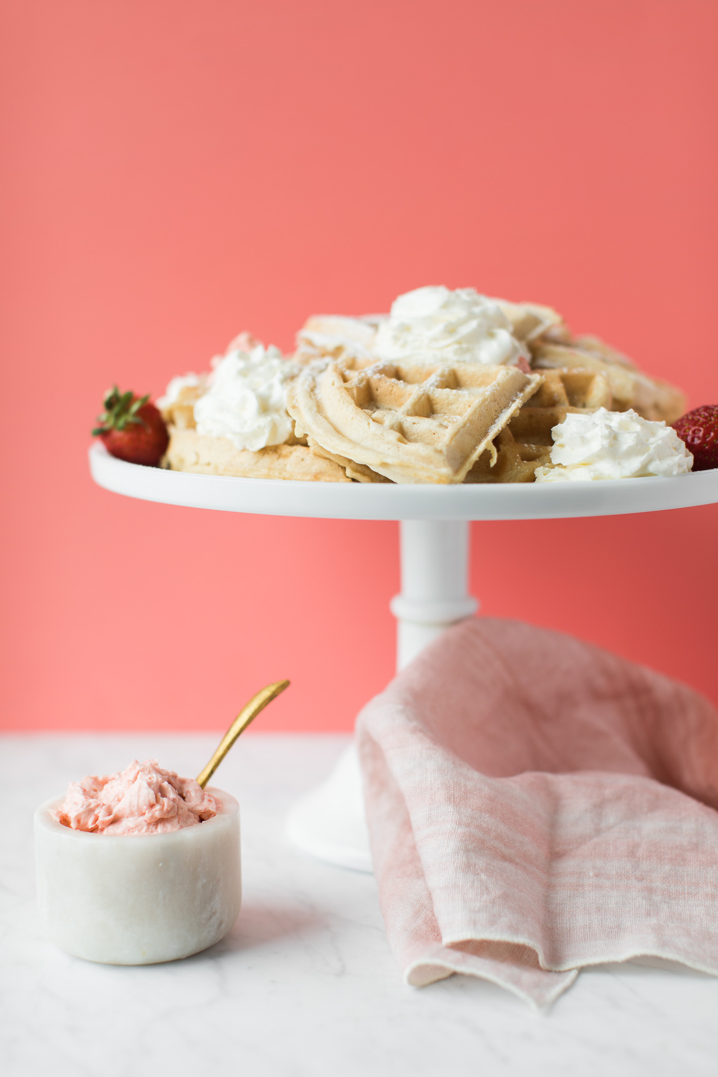 Jillian Harris Vegan Waffles and Strawberry Butter