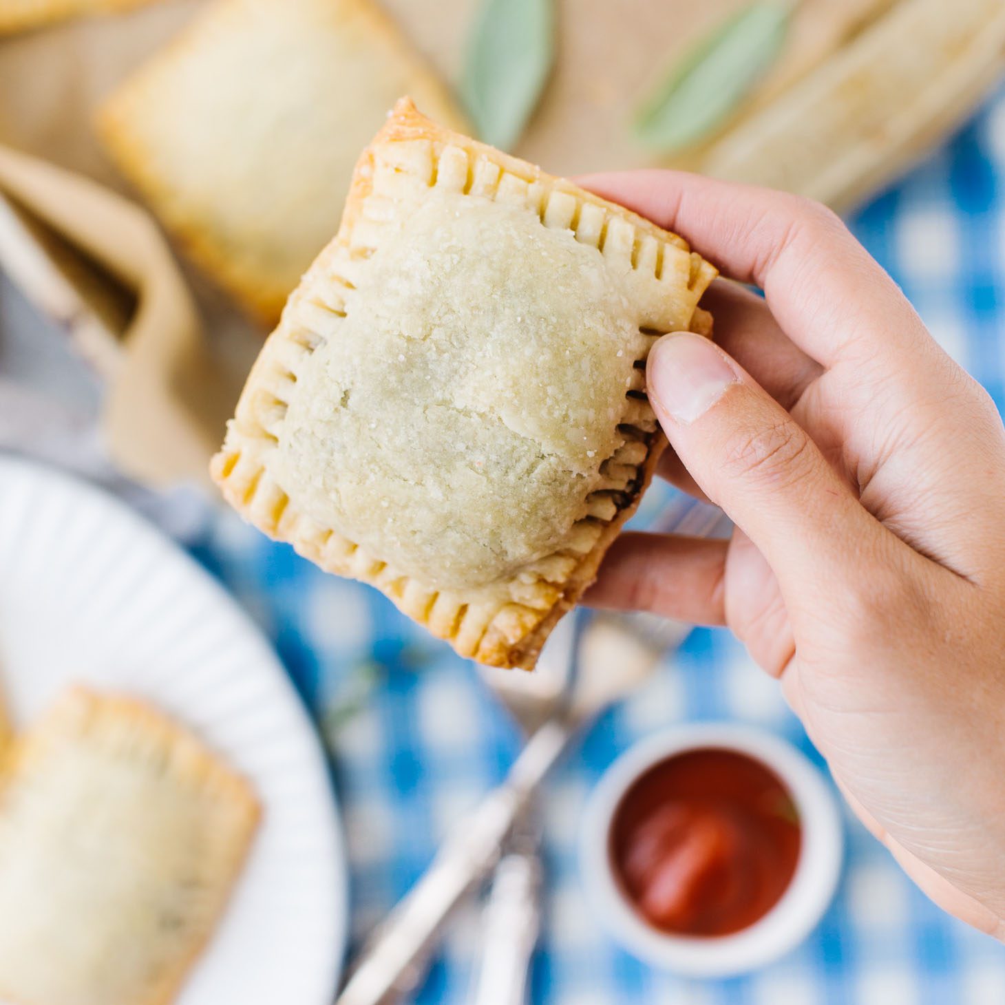 Savoury "Sausage" Hand Pies