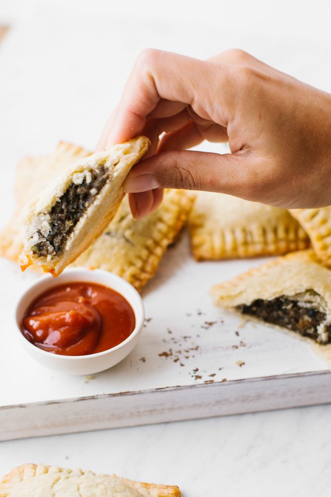 Savoury "Sausage" Hand Pies
