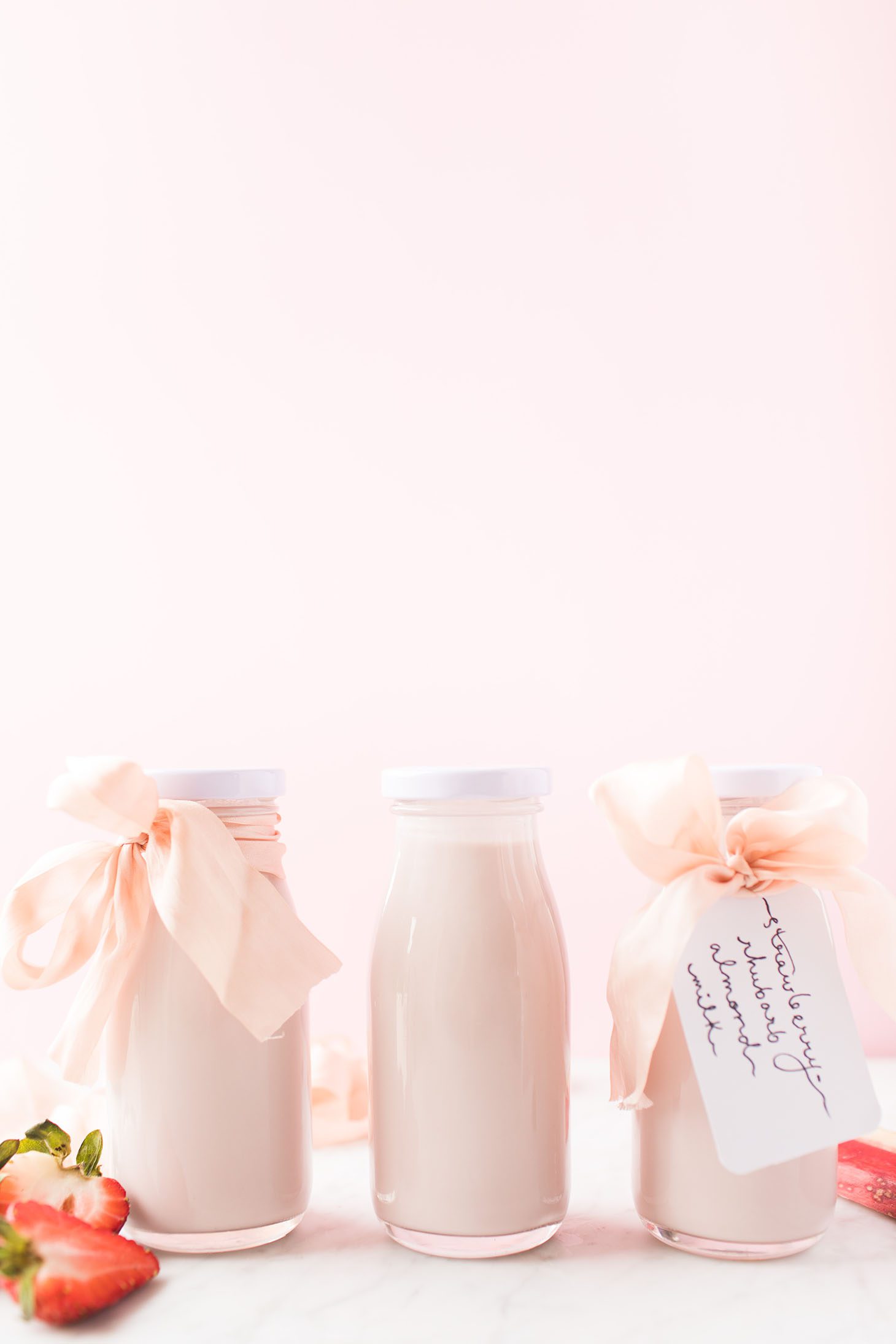 Homemade Strawberry Almond Milk Recipe 