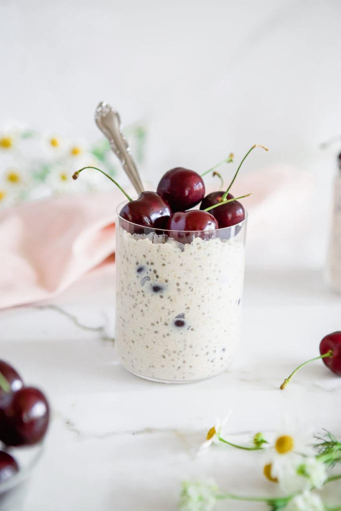 Jillian Harris Cherry Overnight Oats