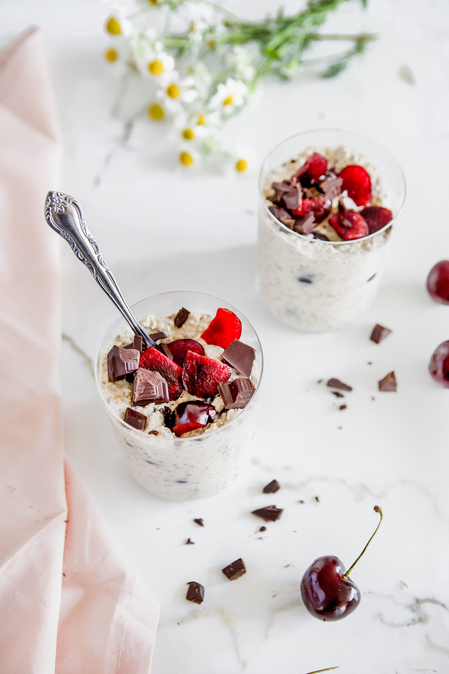 Jillian Harris Cherry Overnight Oats