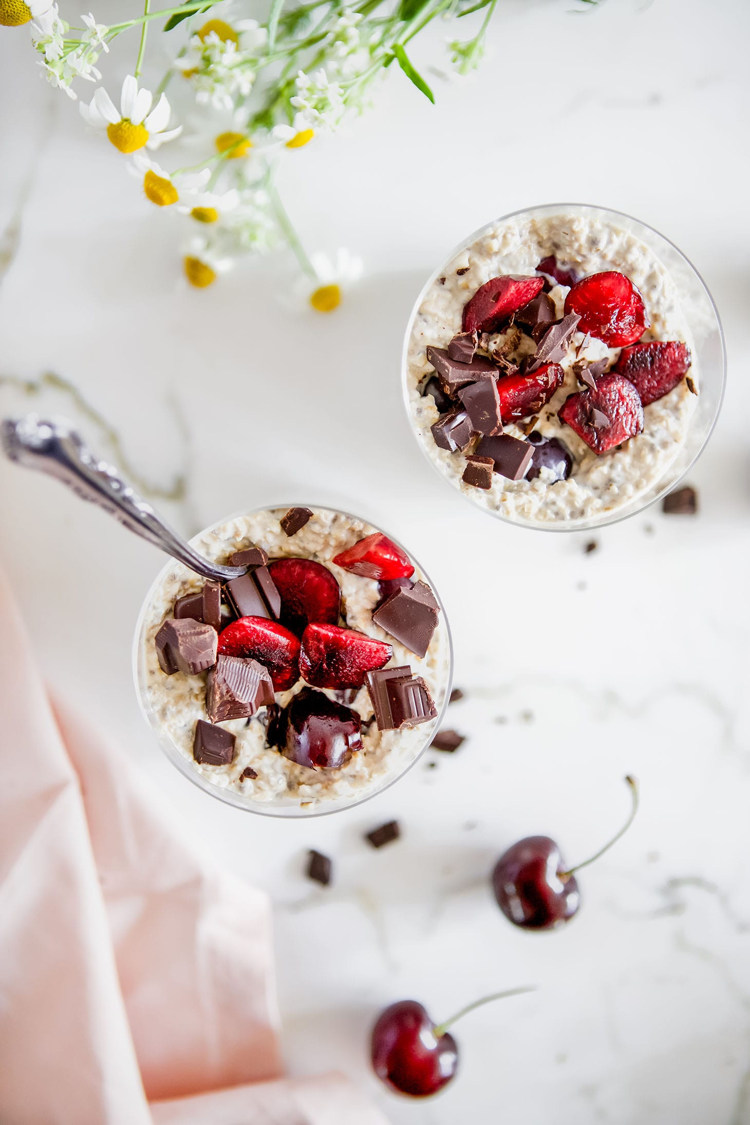 Jillian Harris Cherry Overnight Oats