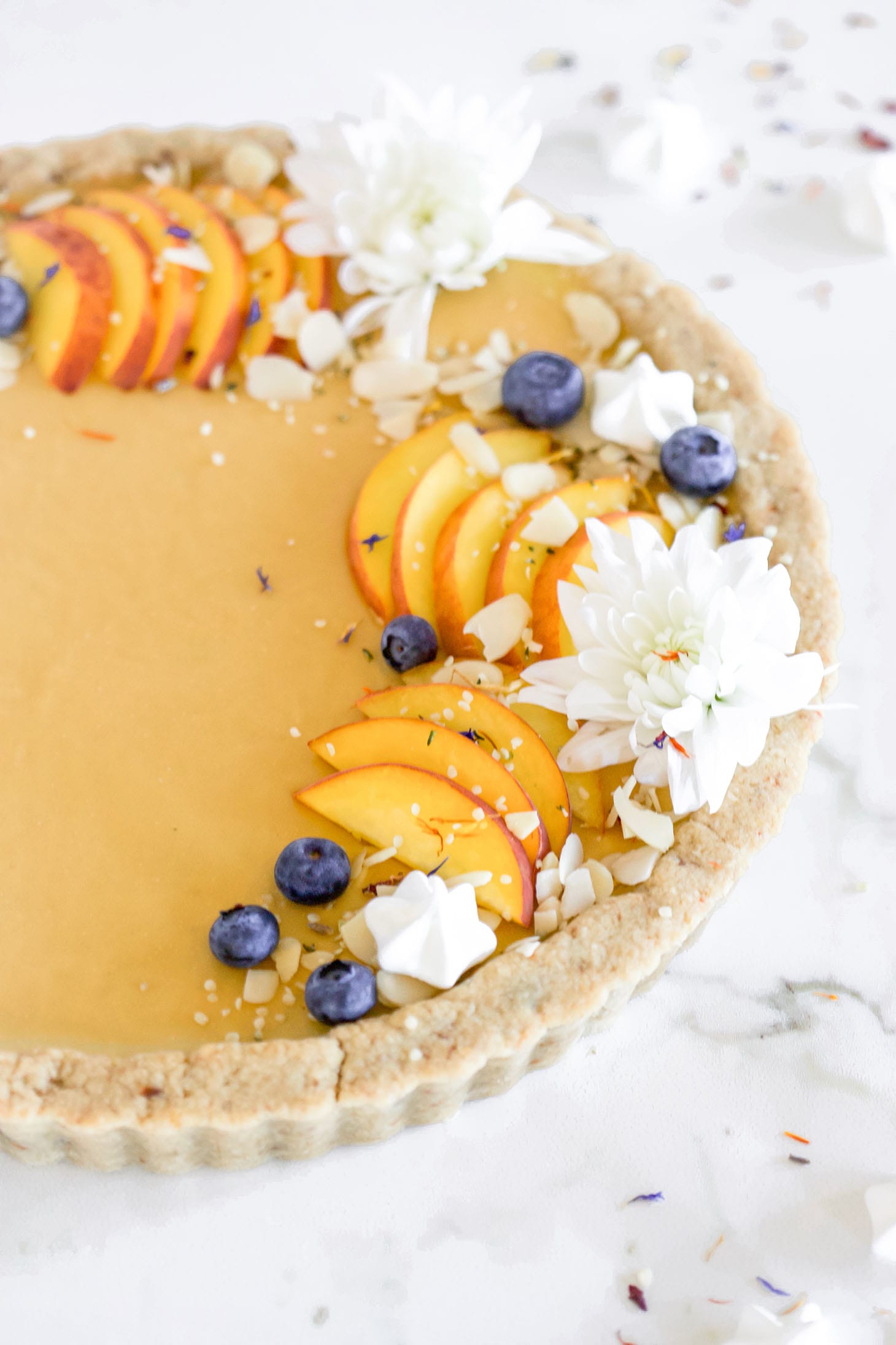 Gluten-Free Pretty Peach Tart Recipe 