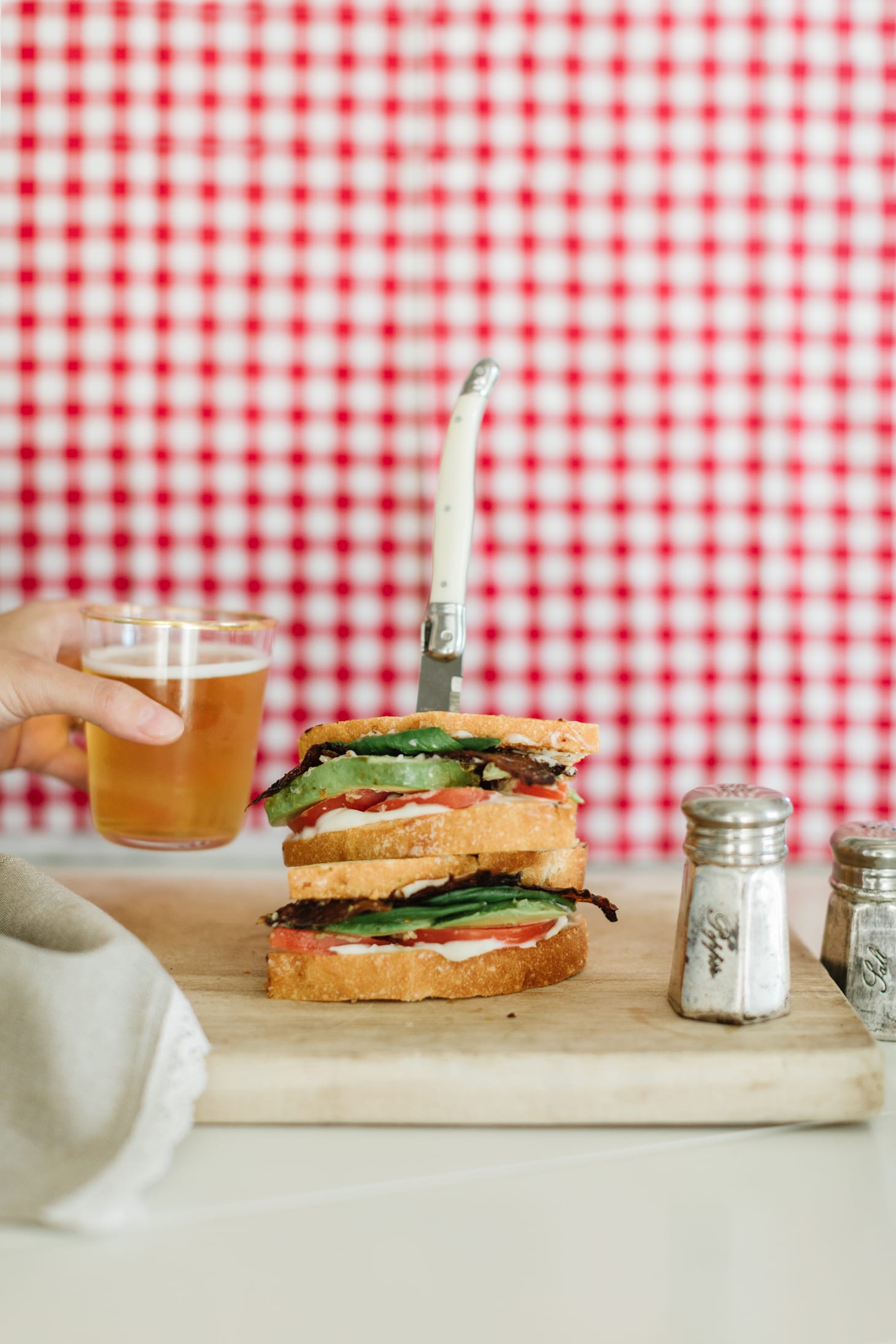 Jillian Harris Vegan Bacon Sourdough Sandwich