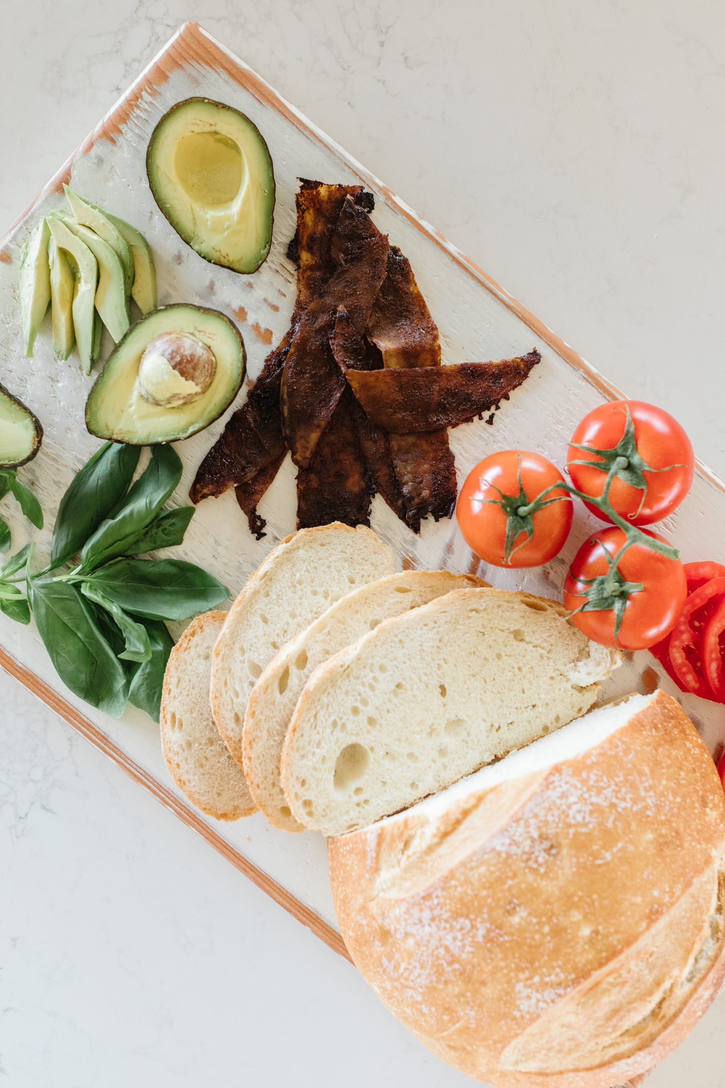 Jillian Harris Vegan Bacon Sourdough Sandwich