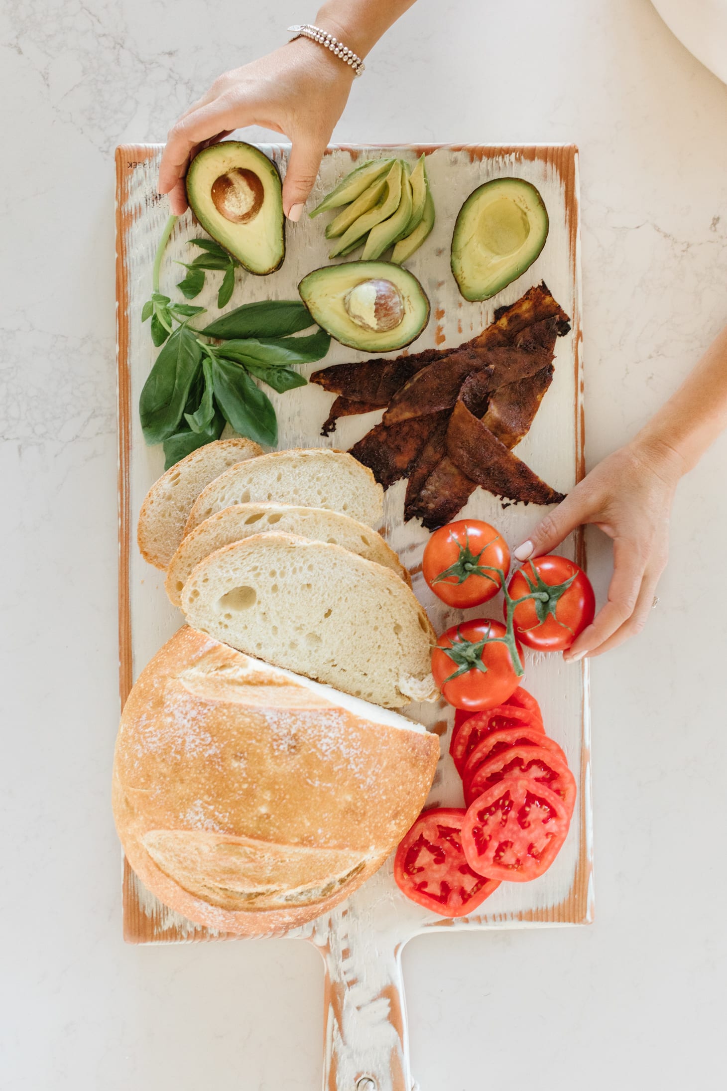 Jillian Harris Vegan Bacon Sourdough Sandwich