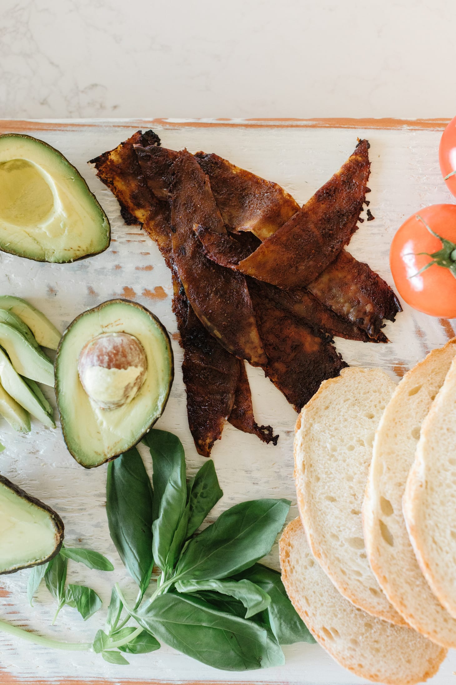 Jillian Harris Vegan Bacon Sourdough Sandwich