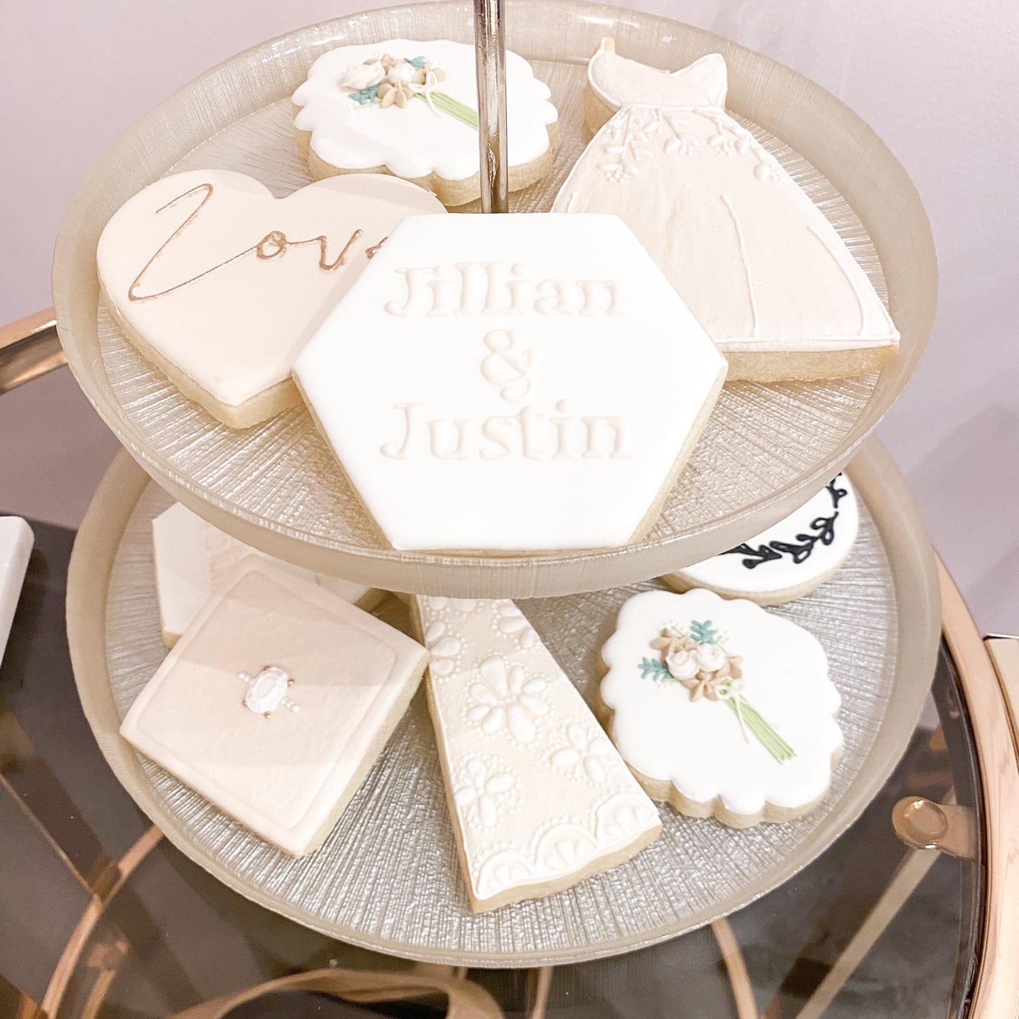 Custom Wedding Cookies