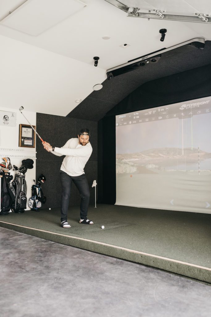 Man Cave Golf Simulator Design