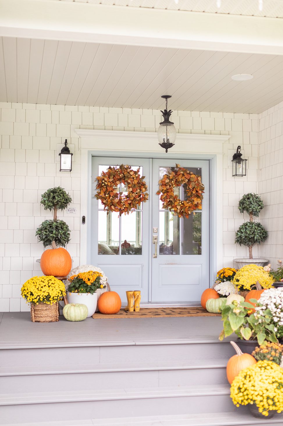 how to decorate your porch for thanksgiving