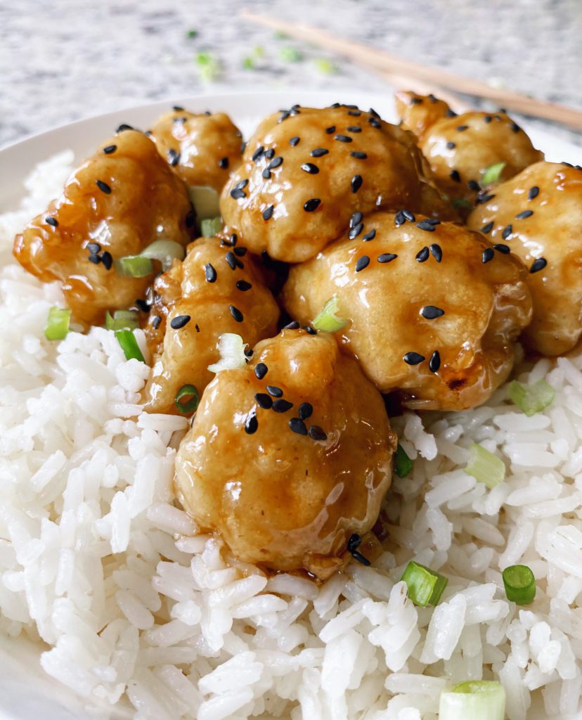 easy vegan sticky sesame cauliflower recipe