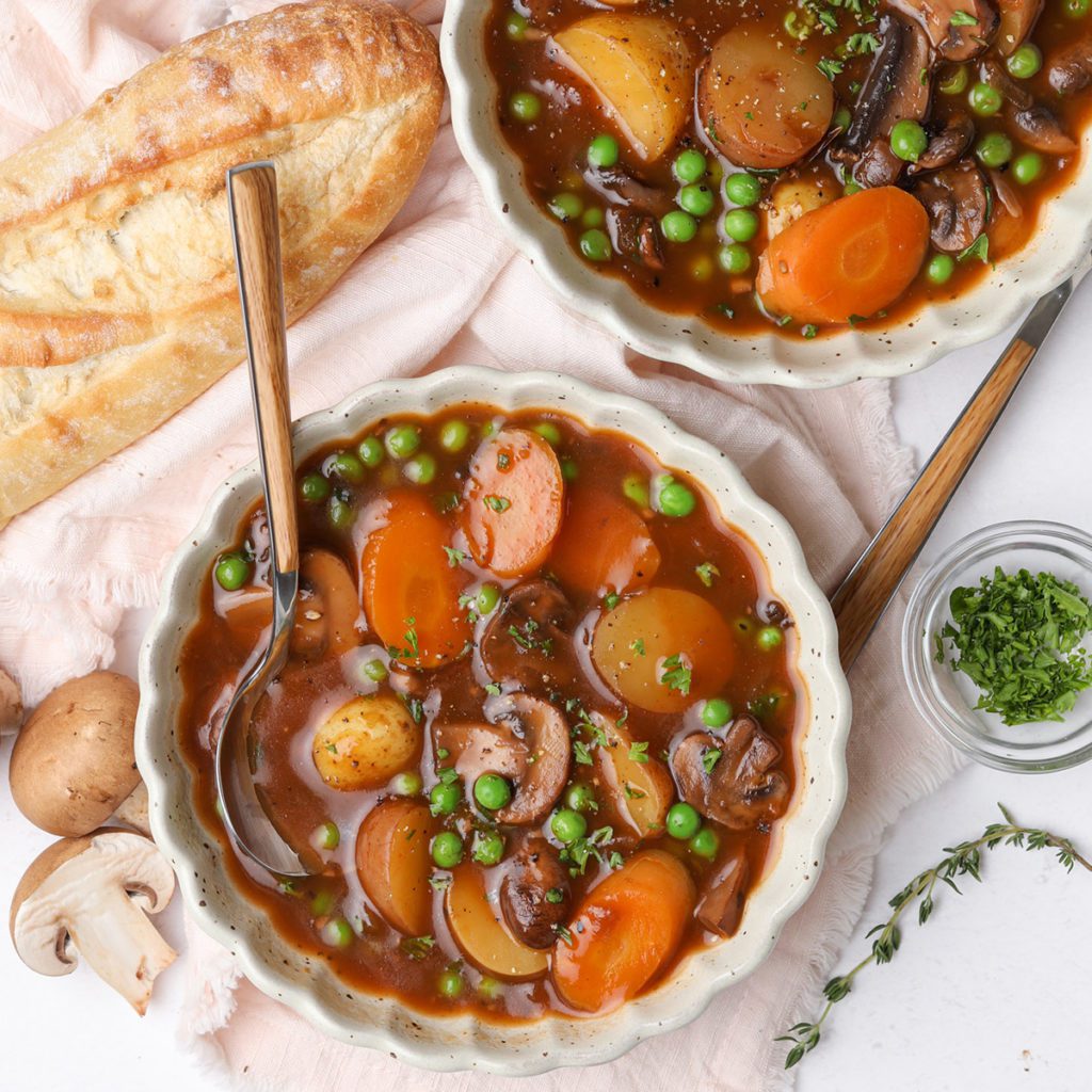 Vegetarian Mushroom Stew Recipe by Spend with Pennies