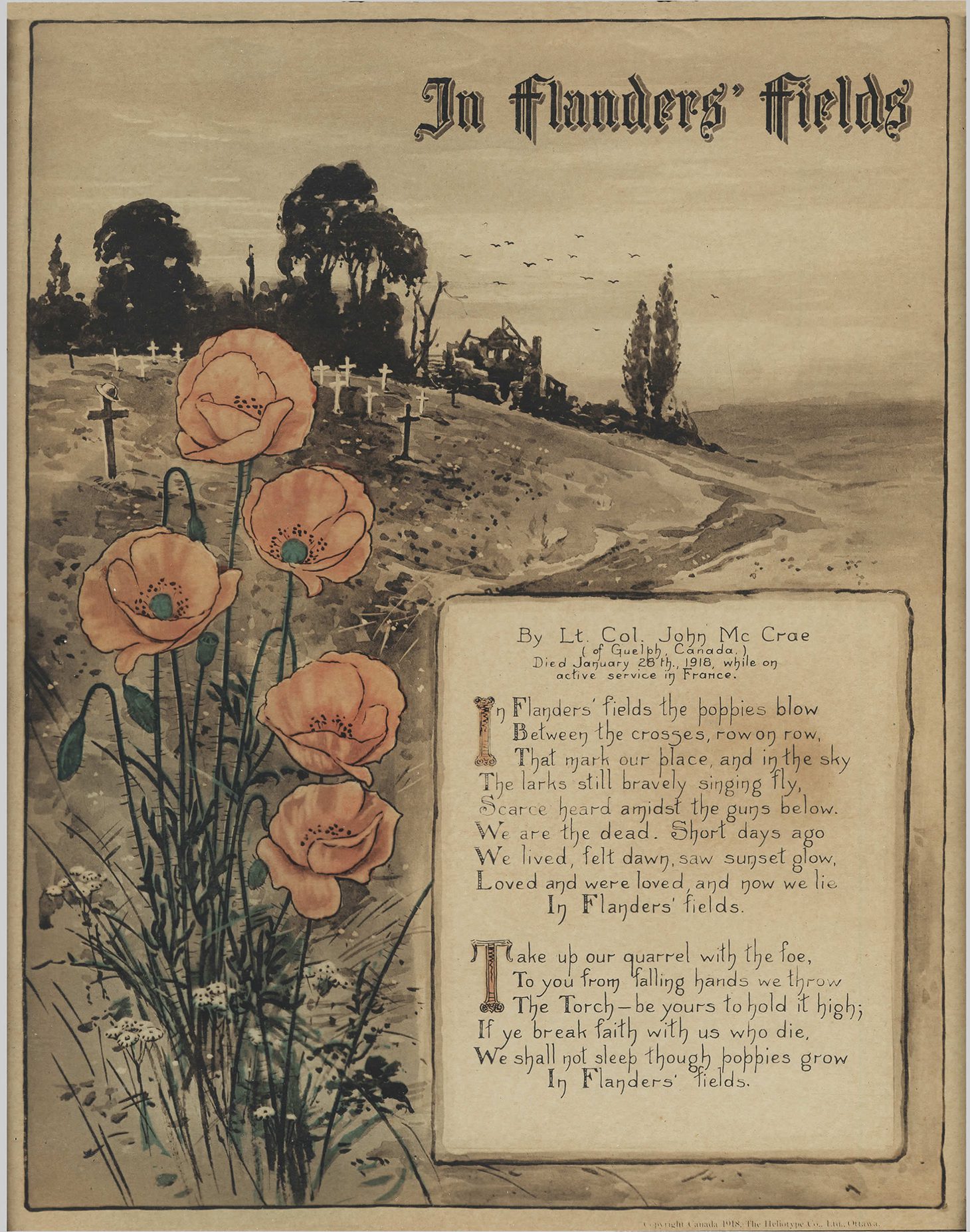 In Flanders' Fields Remembrance Day Poem