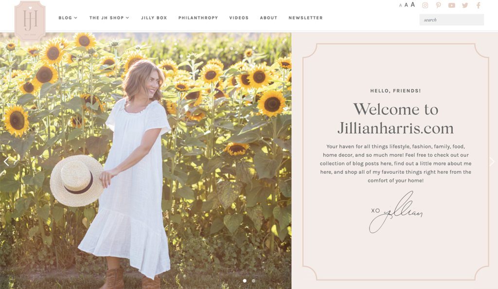 Improved JillianHarris.com