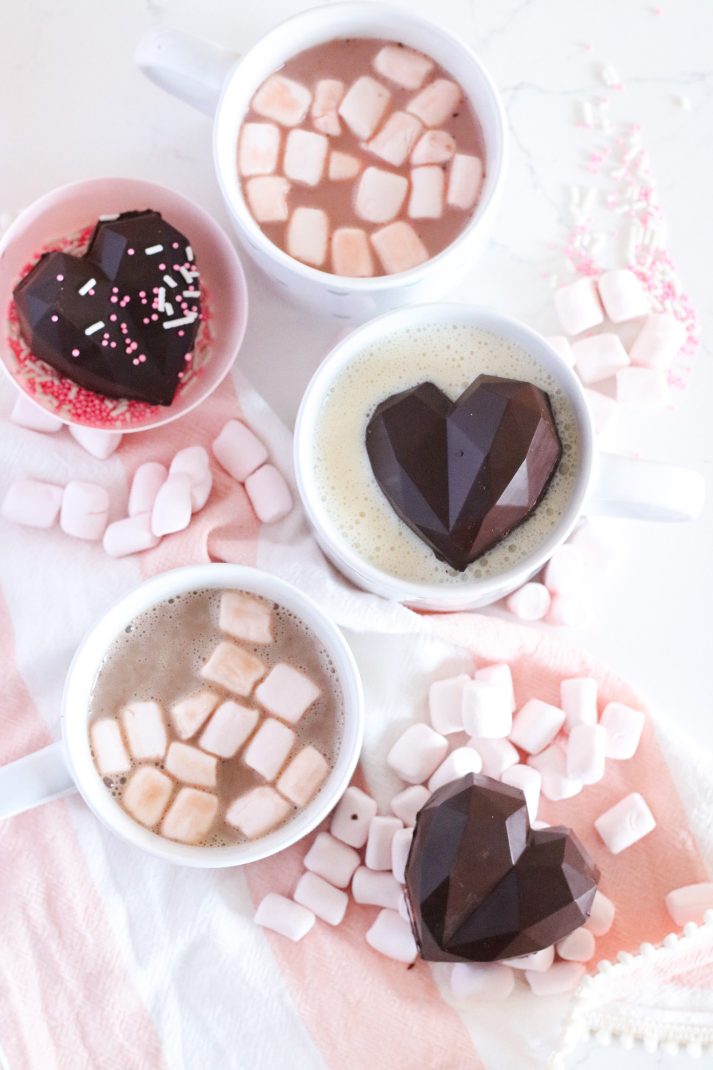 Heart Shaped Hot Chocolate Bombs