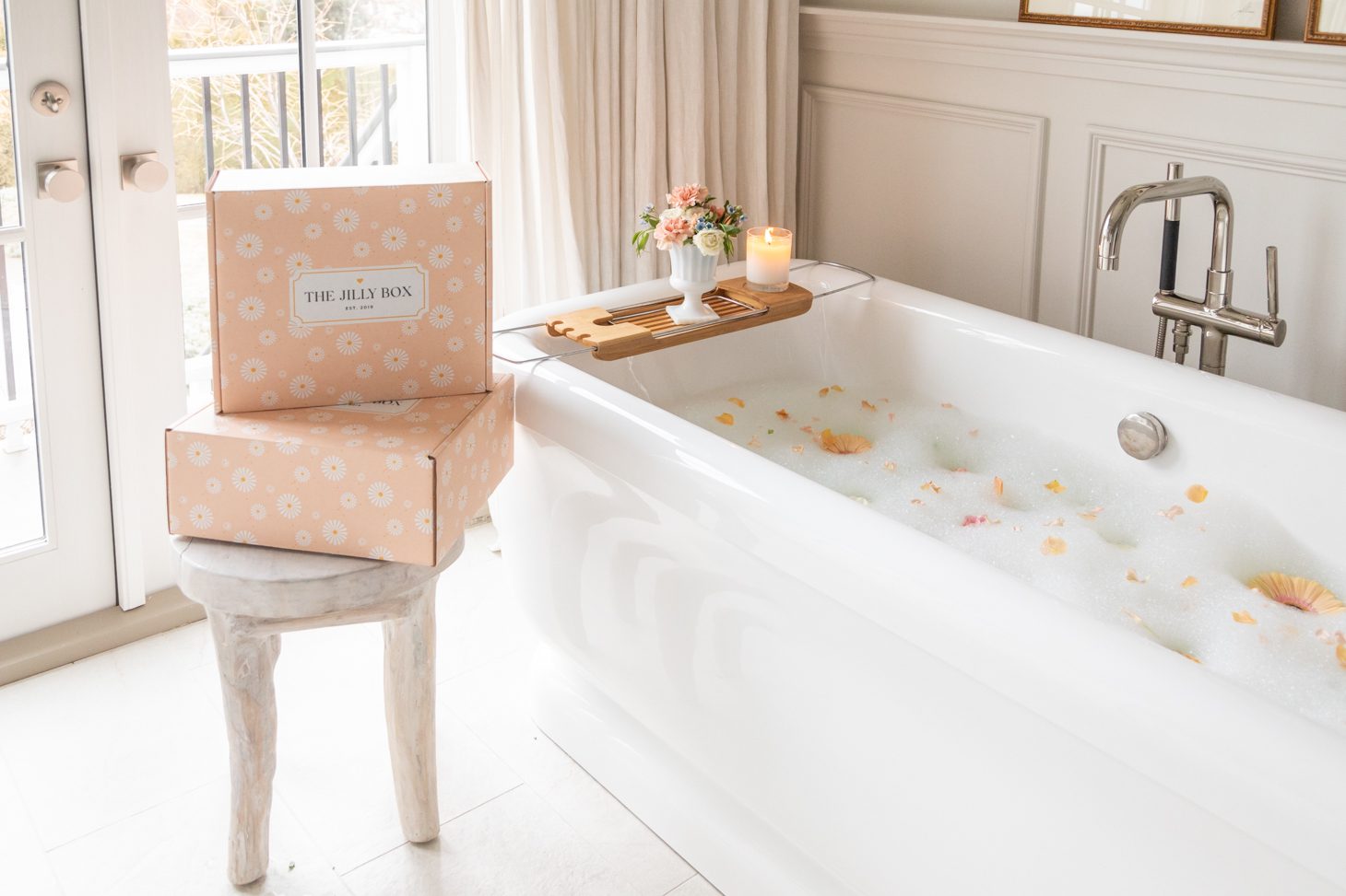 Jillian Harris Bathtub with Spring 2021 Jilly Box