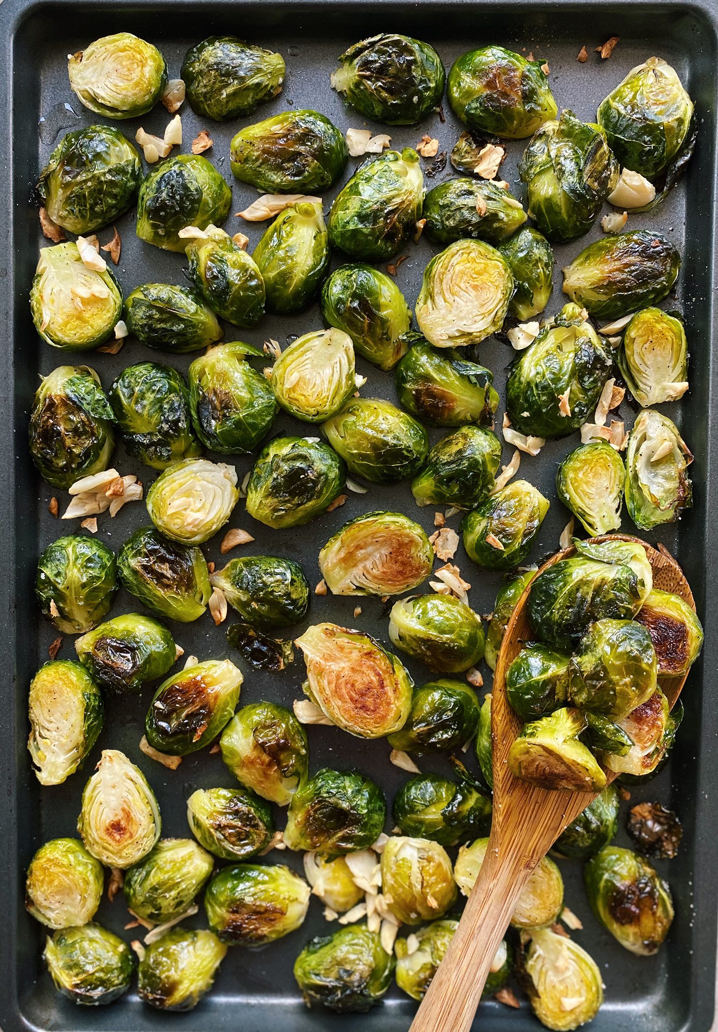 Garlic and Balsamic Roasted Brussel Sprout Recipe