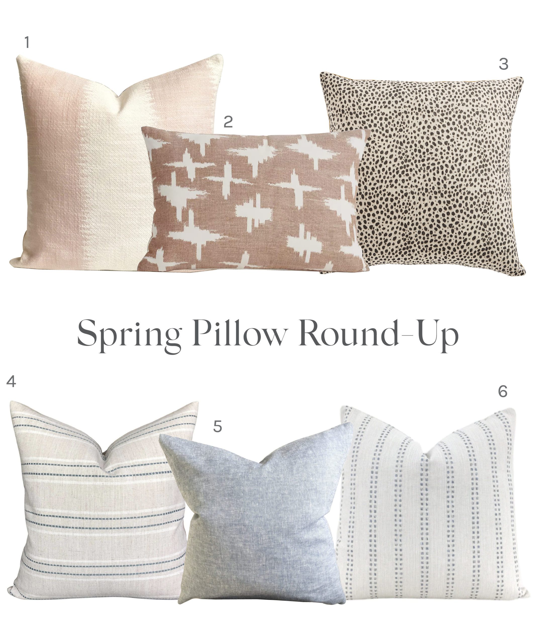 Jillian Harris Pillow Round up! Her 6 Favourite Pillows for Spring 2021.