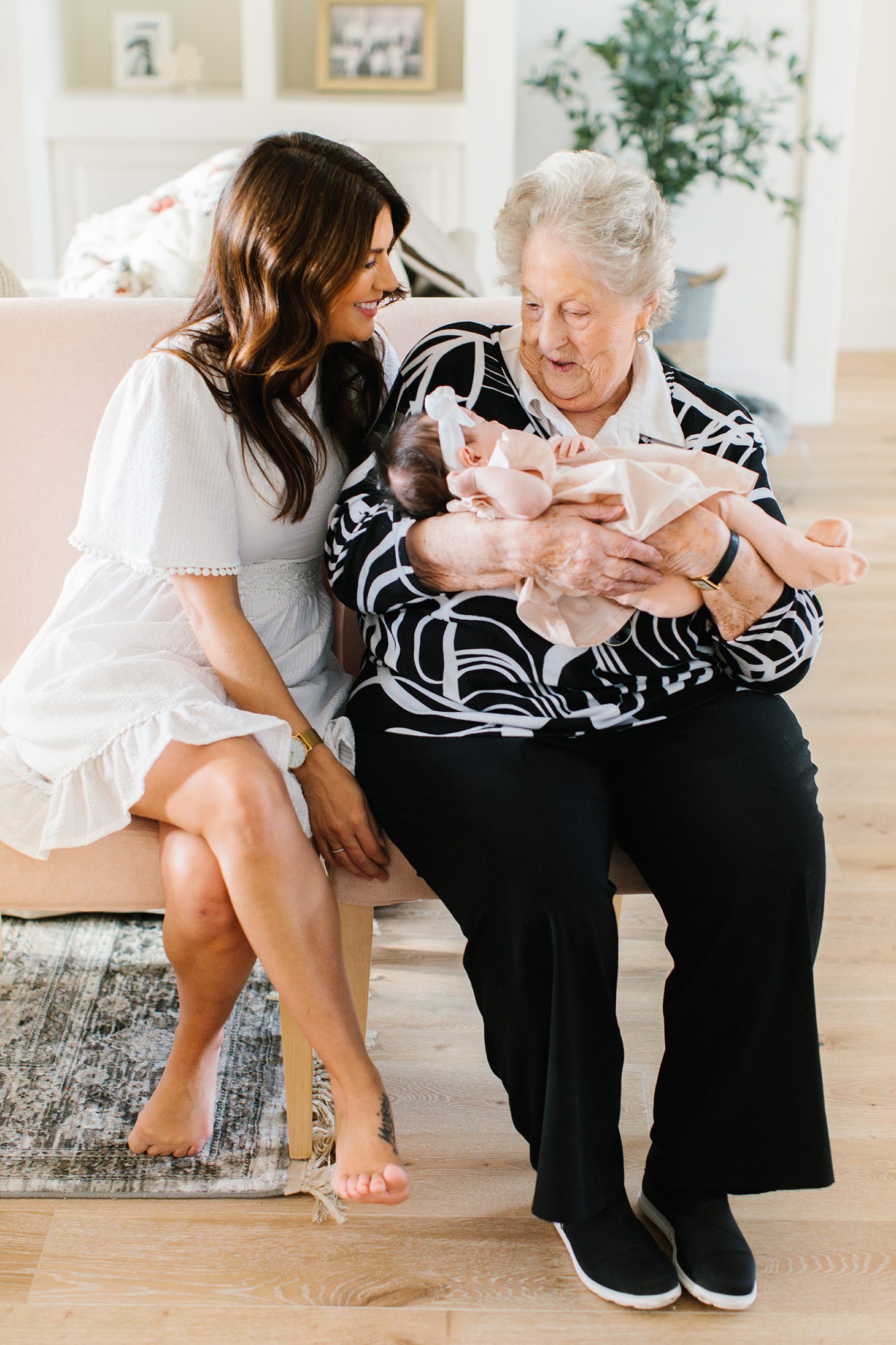 Jillian Harris with her daughter and her grandma, who Jillian calls Boomba, and is mentioned in her Mother's Day Q&A.