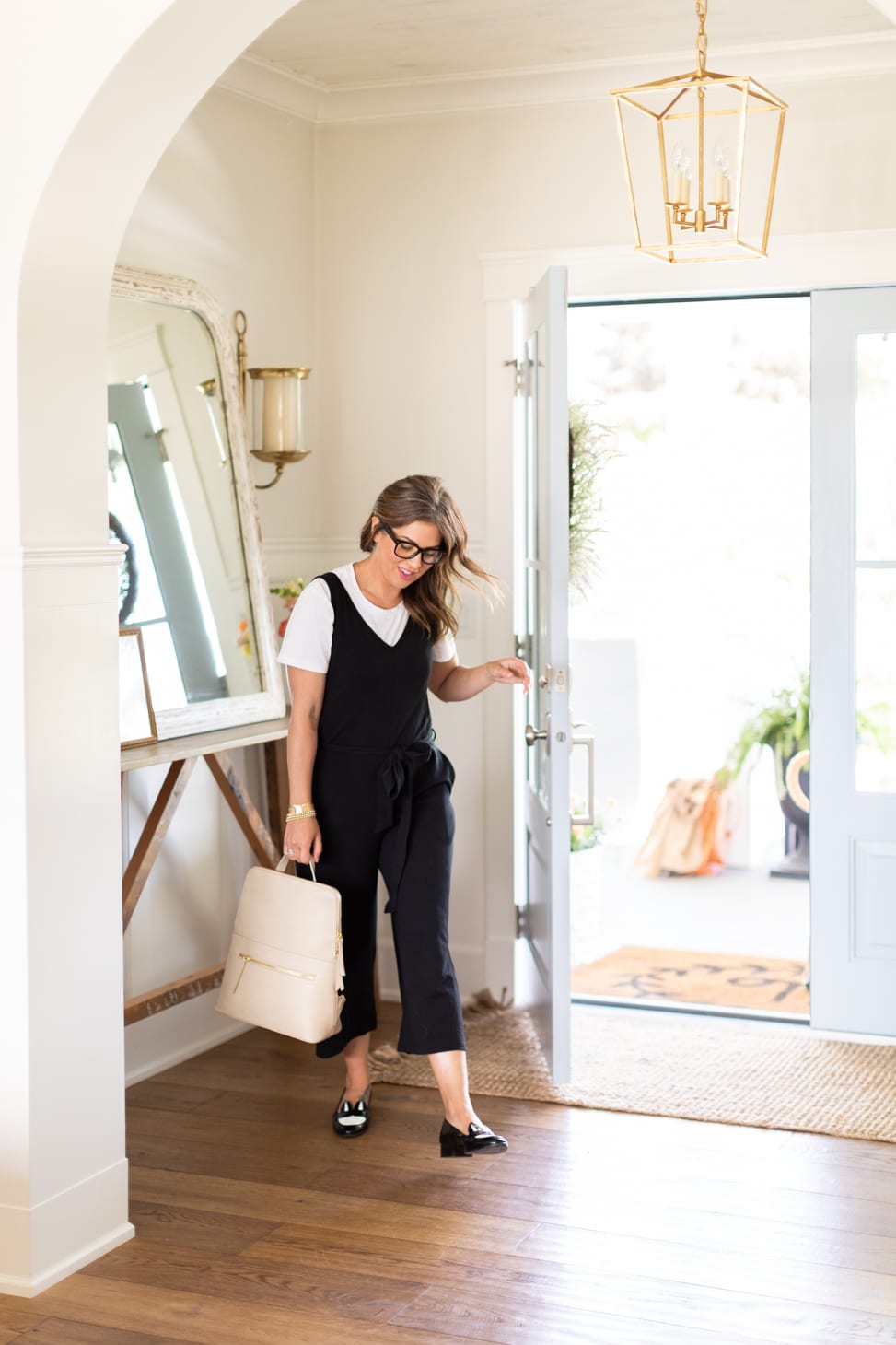 The Lakeside Romper in Midnight Black