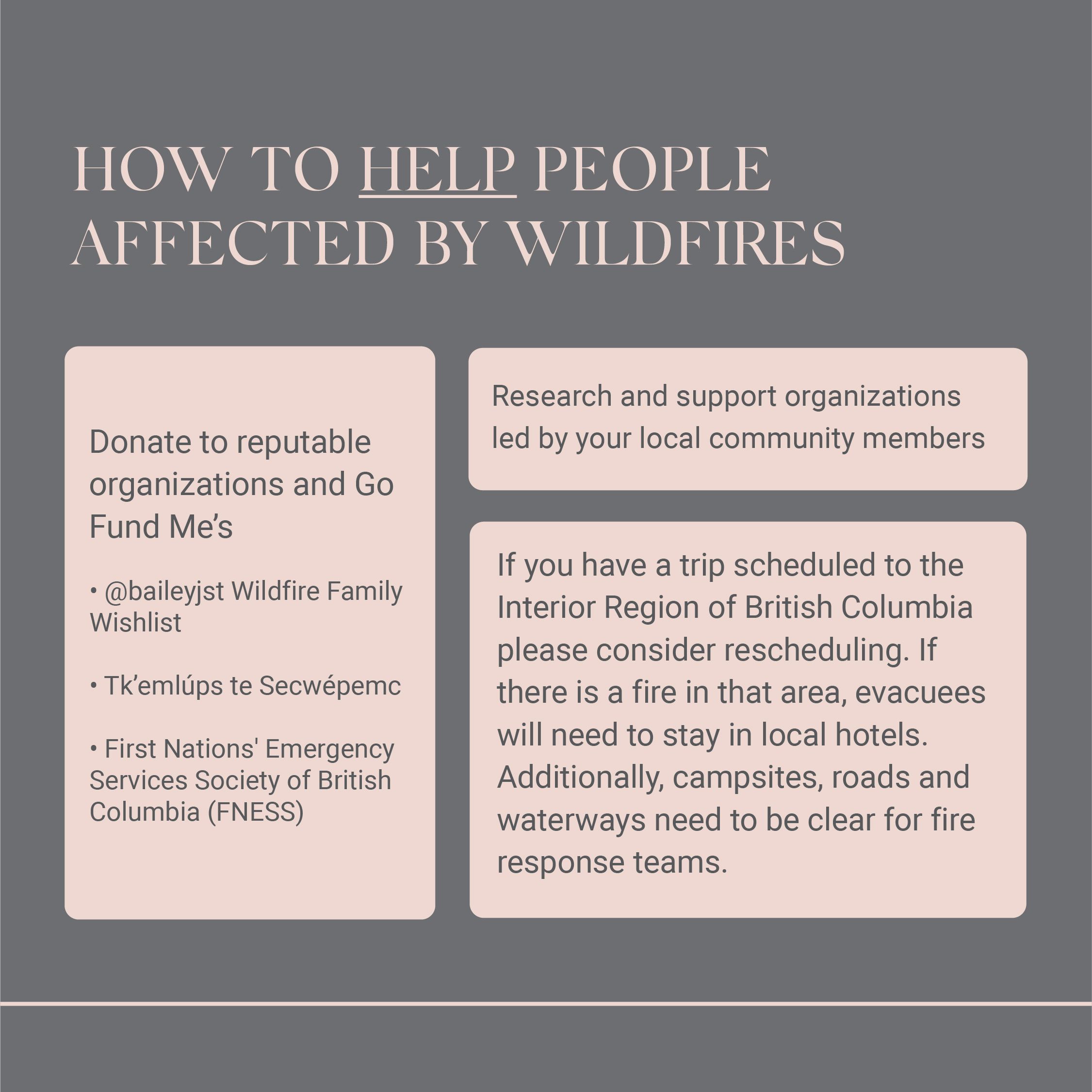 How to support people affected by natural disasters